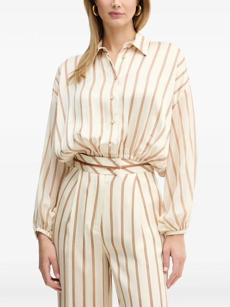  Simona Corsellini Striped-pattern Shirt - Neutrals 