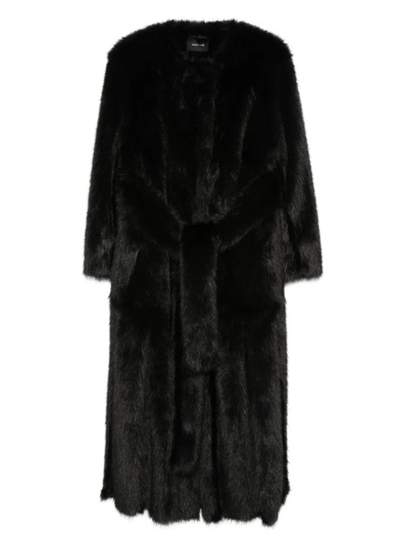  Simone Rocha Belted Long Coat - Black 