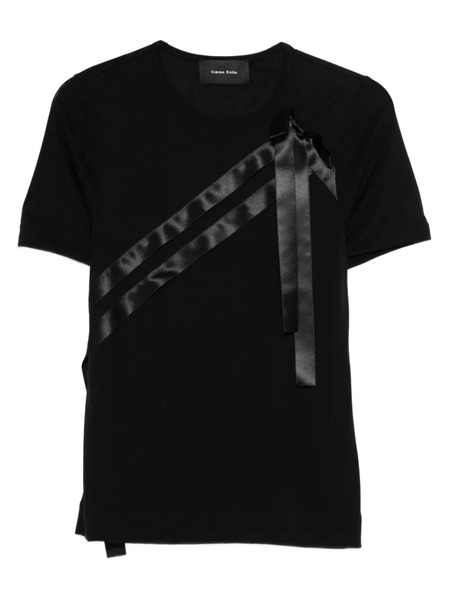  Simone Rocha Bow Sash T-shirt - Black 