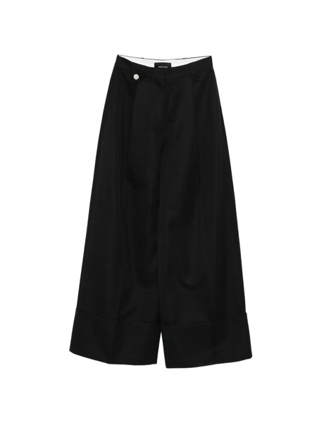  Simone Rocha Button Wide Trousers - Black 