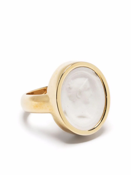  Simone Rocha Cameo Embossed Ring - Gold 