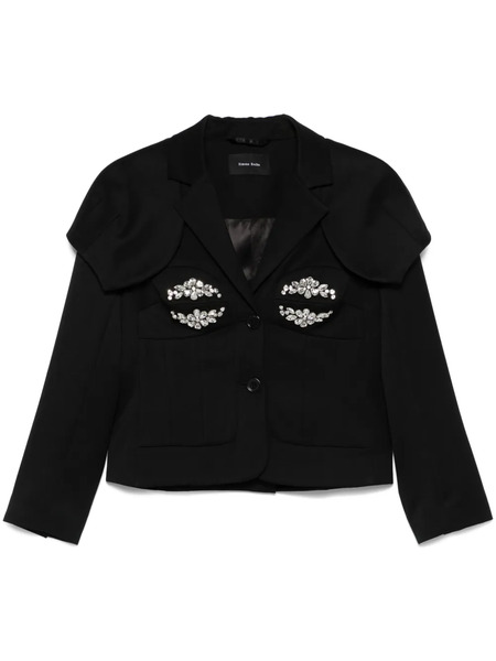  Simone Rocha Crystal-embellished Jacket - Black 