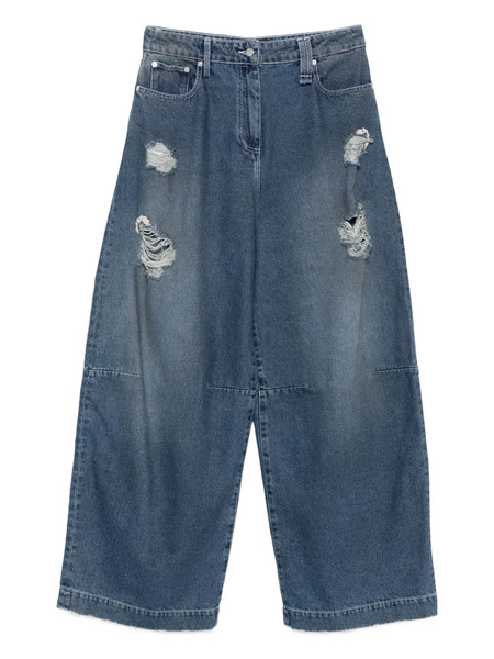  Simone Rocha Distressed Puddle Jeans - Blue 