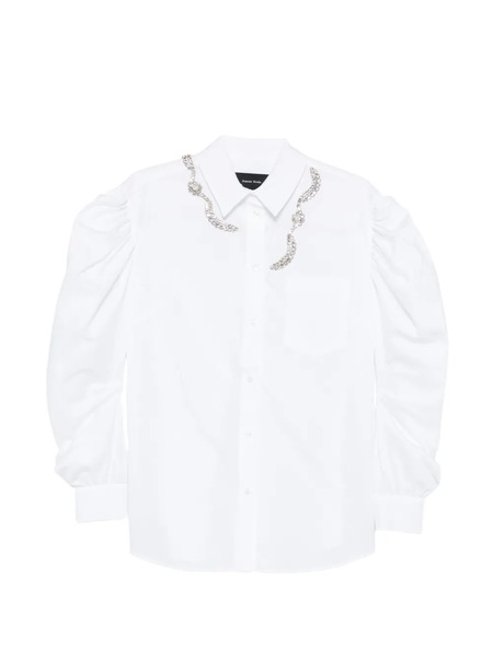  Simone Rocha Draped Sleeve Shirt - White 