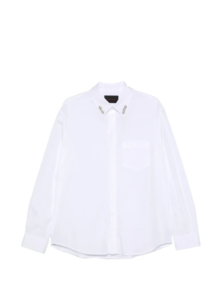  Simone Rocha Embellished-collar Shirt - White 
