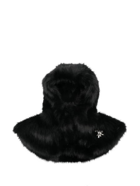  Simone Rocha Faux-fur Balaclava - Black 