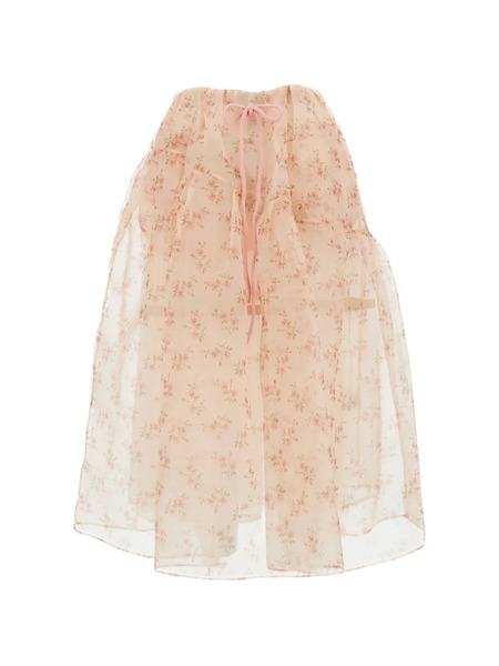  Simone Rocha Floral-patterned Midi Skirt - Neutrals 