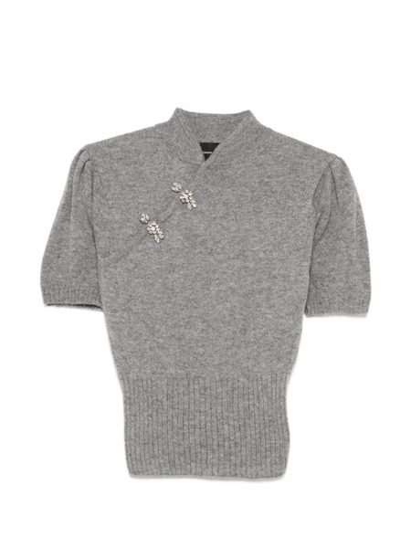  Simone Rocha Jewel-embellishment Sweater - Grey 