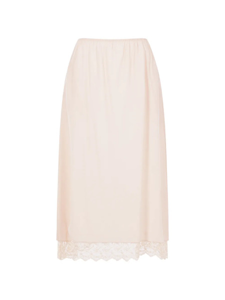  Simone Rocha Lace-trim Midi Skirt - Neutrals 