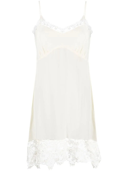  Simone Rocha Lace-trim Slip Dress - Neutrals 
