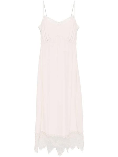  Simone Rocha Lace-trim Slip Dress - Neutrals 