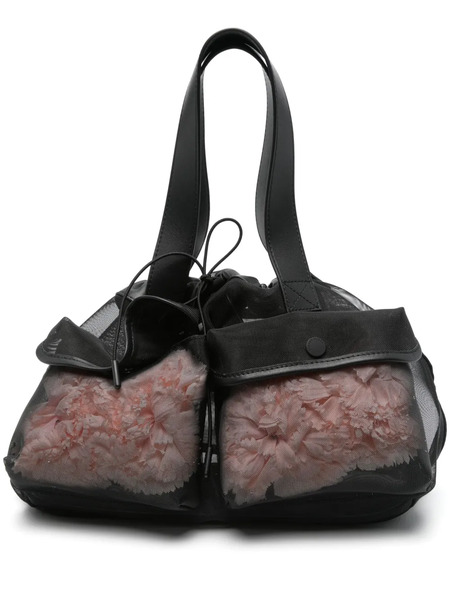 Simone Rocha Mesh Tote Bag - Black 