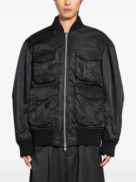  Simone Rocha Multi Pocket Bomber Jacket - Black 