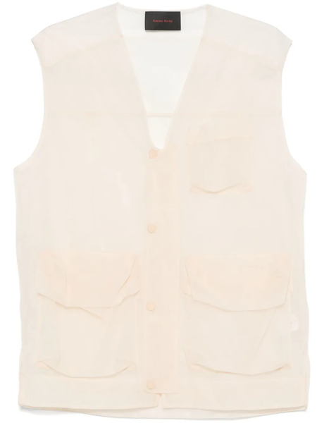  Simone Rocha Multi-pocket Utility Gilet - Neutrals 