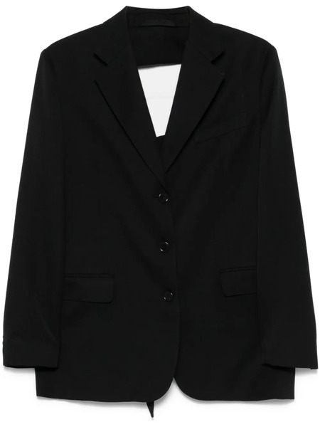  Simone Rocha Open-back Bow-detail Blazer - Black 