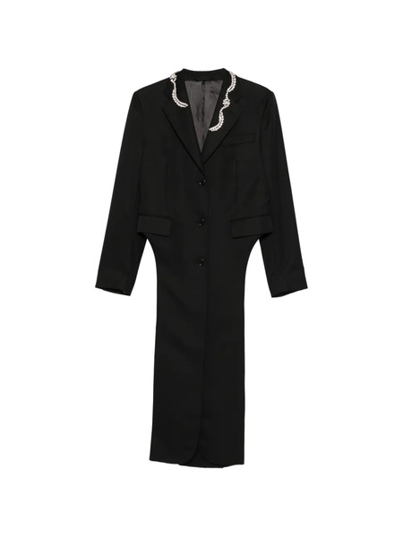  Simone Rocha Pearl-embellished Coat - Black 