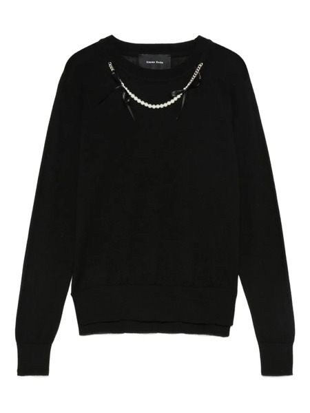  Simone Rocha Pearl-embellished Sweater - Black 