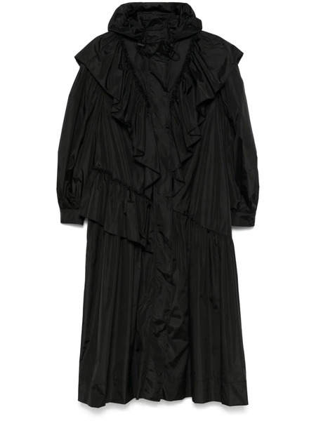  Simone Rocha Ruffle-detail Coat - Black 