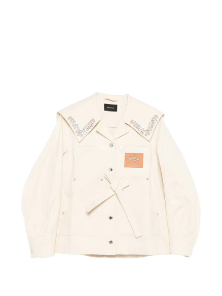  Simone Rocha Sailor-collar Bow Jacket - Neutrals 