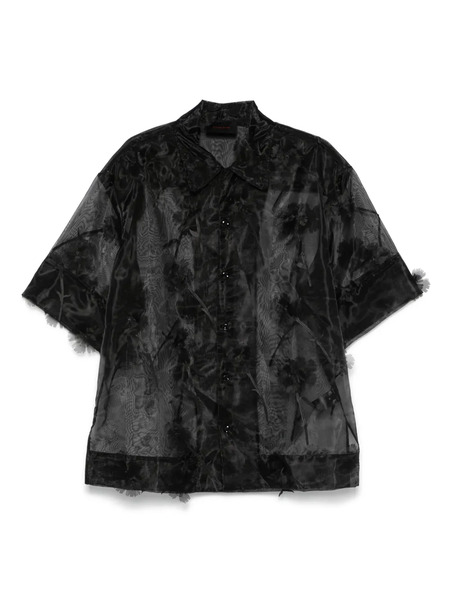  Simone Rocha Sheer Shirt - Black 