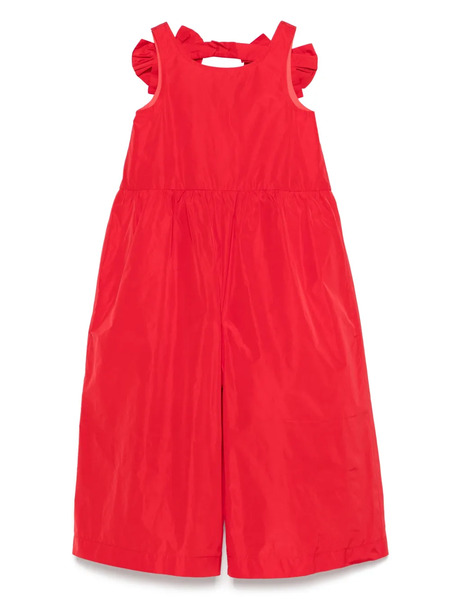  Simonetta Bow-detail Jumpsuit - Red 