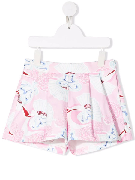  Simonetta Floral Print Shorts - Pink 