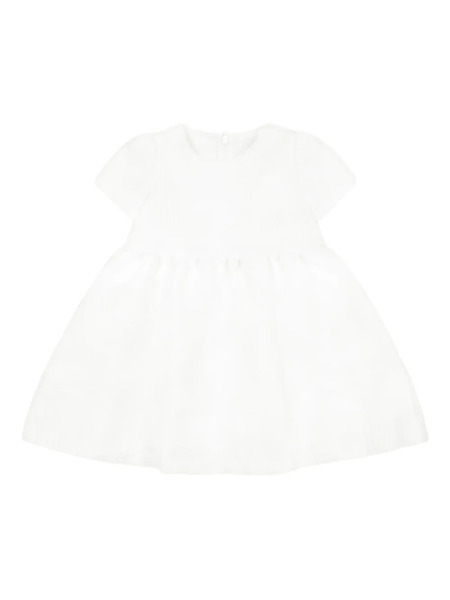  Simonetta Jacquard-pattern Dress - White 