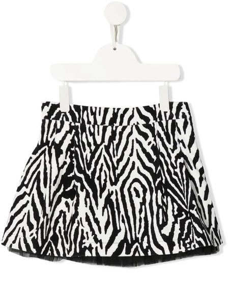  Simonetta Patterned Mini Skirt - Black 