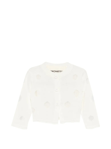  Simonetta Polka-dot Cardigan - White 