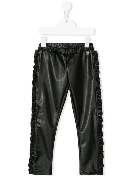  Simonetta Ruffle Trim Trousers - Black 