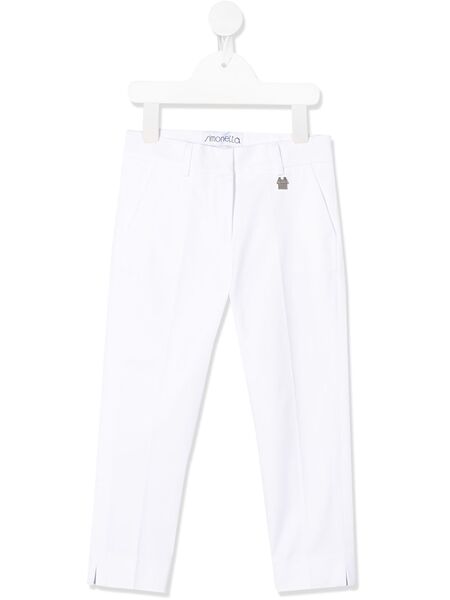  Simonetta Straight Fit Tailored Pants - White 