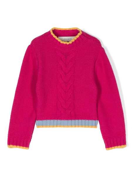  Simonetta Stripe-trim Sweater - Pink 