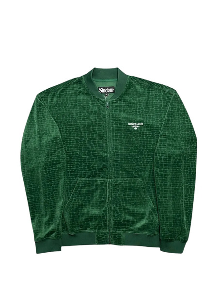 Sinclair Jacquard Velour Track Jacket - Green 