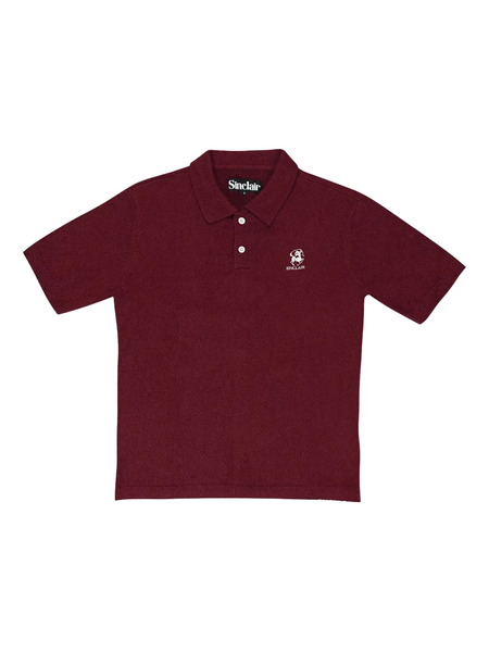  Sinclair Logo-embroidered Polo Shirt - Burgundy 