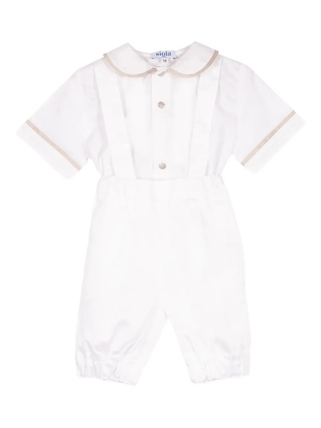  Siola Collared Braces Tracksuit - White 