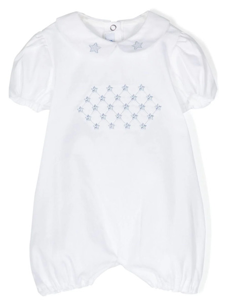  Siola Embroidered-motif Romper - White 
