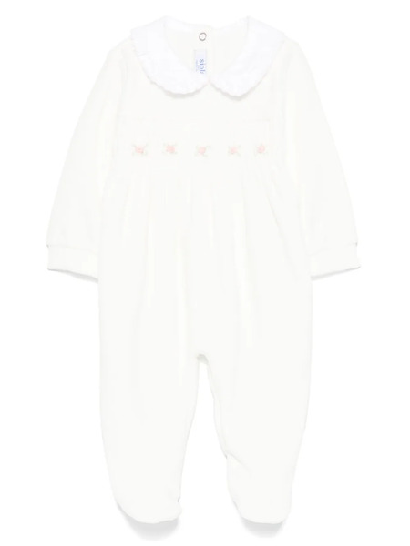  Siola Floral-embroidered Pyjamas - White 