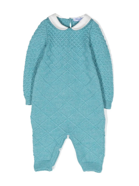  Siola Knitted Merino Romper - Green 