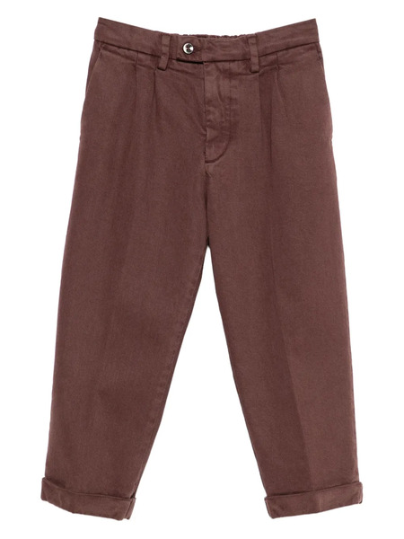  Siola Mc Pleated Cuffed Trousers - Red 