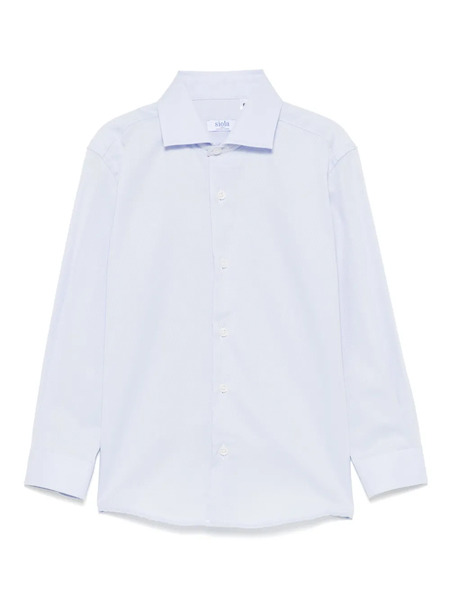  Siola Monogram-jacquard Shirt - Blue 