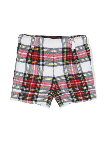  Siola Plaid Wool Shorts - Neutrals 
