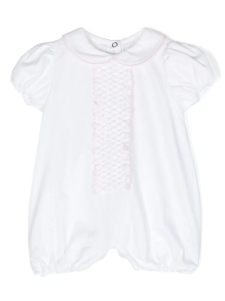 Siola Smocked-detail Romper - White 