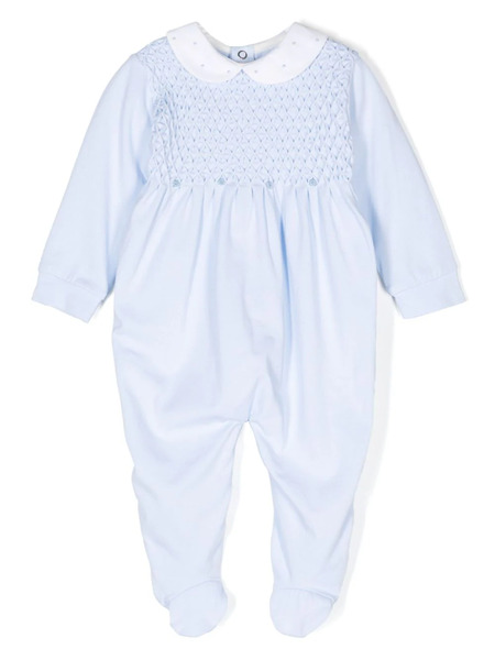  Siola Smocked-panel Pajamas - Blue 