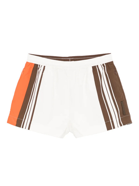 Sir. Elasticated Waistband Mini Shorts - Neutrals 