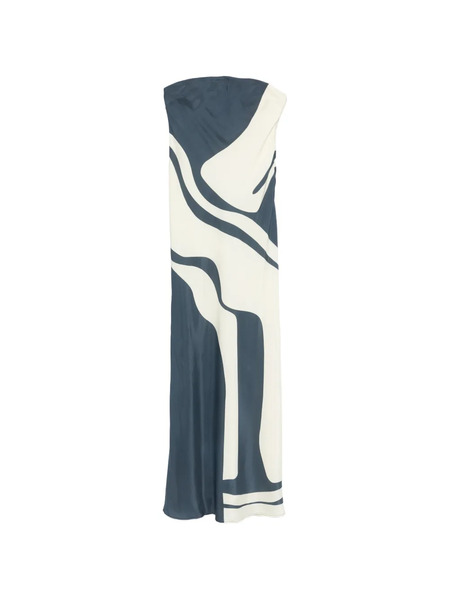  Sir. Strapless Print Maxi Dress - Blue 