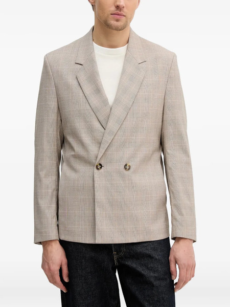  Sisley Double-breasted Blazer - Neutrals 