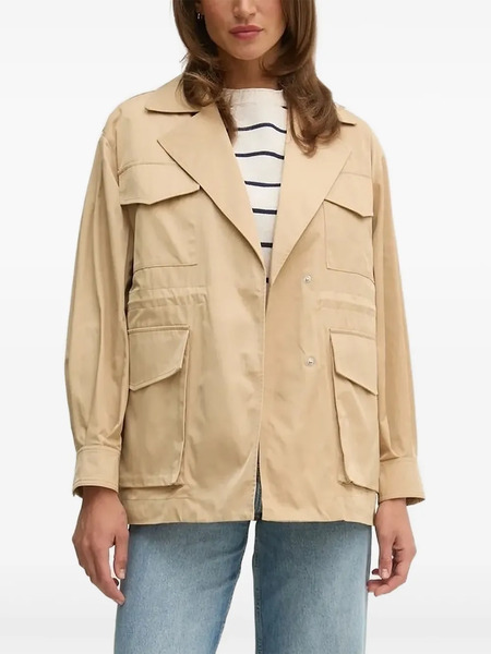  Sisley Drawstring Pocket Jacket - Neutrals 