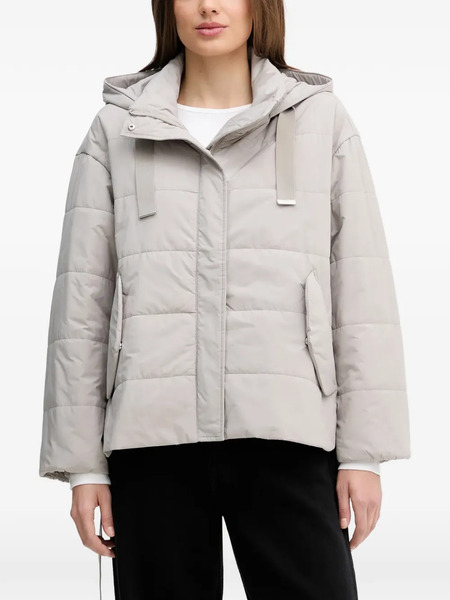  Sisley Hooded Quilted Jacket - Grey 