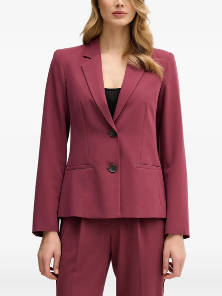  Sisley Notched-lapels Blazer - Red 