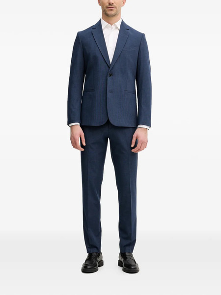  Sisley Pocketed Single-breasted Suit - Blue 